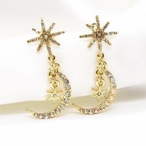 Star Moon Earrings